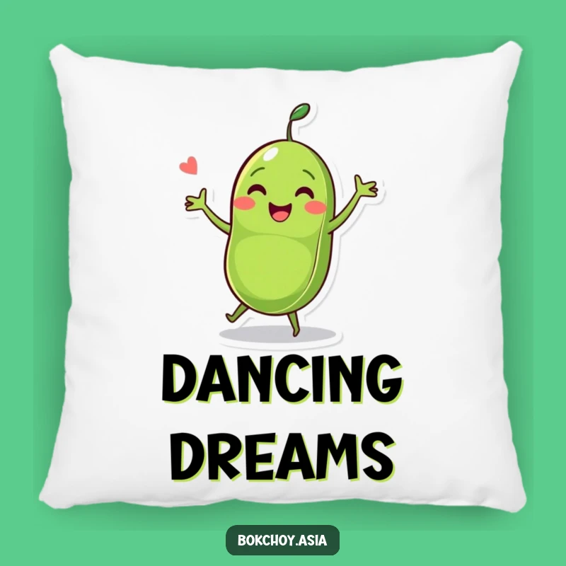 Funny Pea Pod Dance Pillow - Comfy and Hilarious Veggie Character Accent