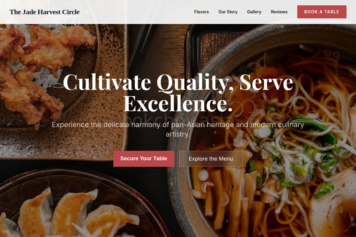 Crisp Asian Fusion Food