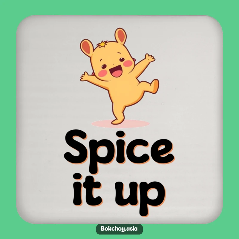 Funny Ginger Cartwheel Coaster - Protect Surfaces with this Energetic Root